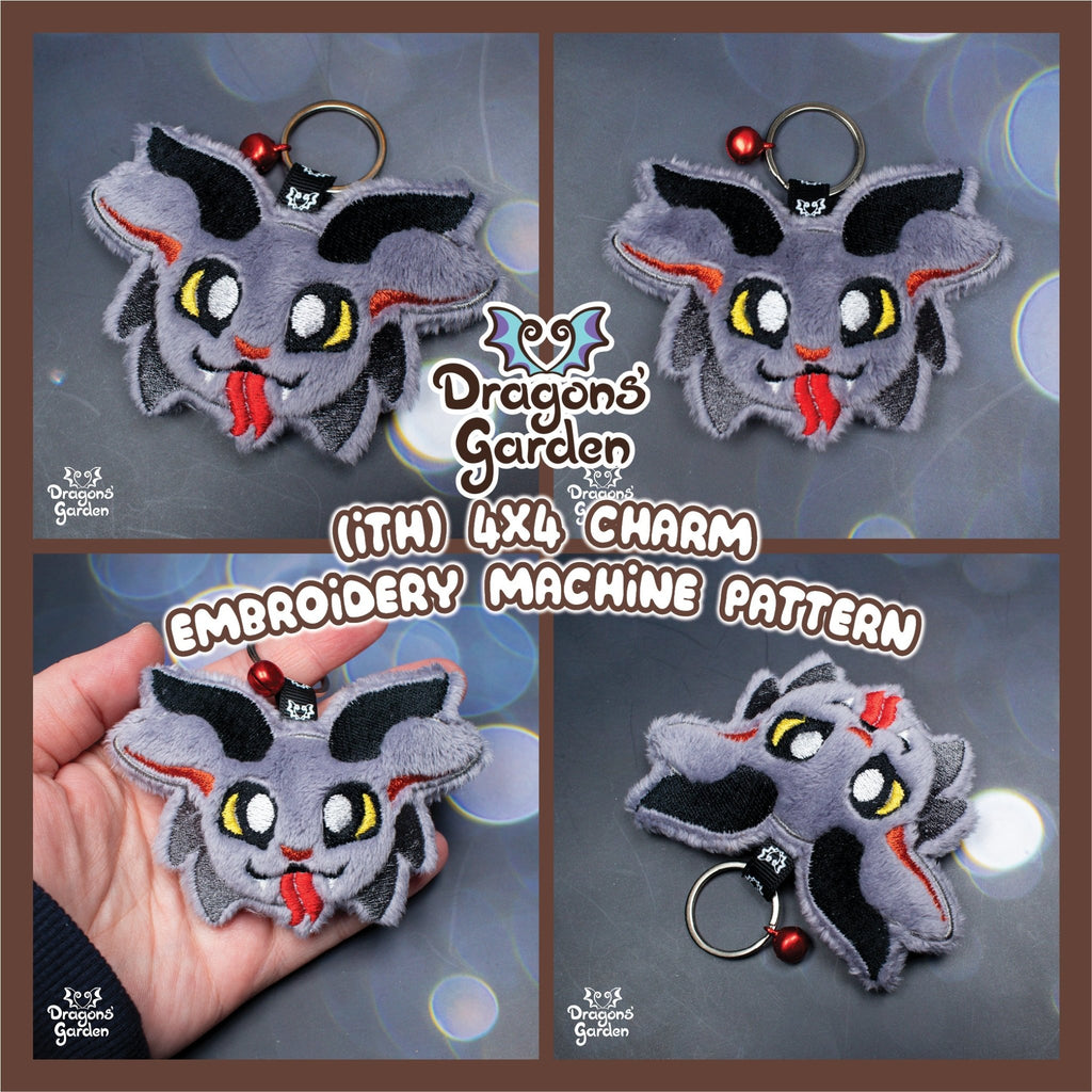 ITH Cute Krampus Charm - Dragons' Garden - Pattern *Patreon