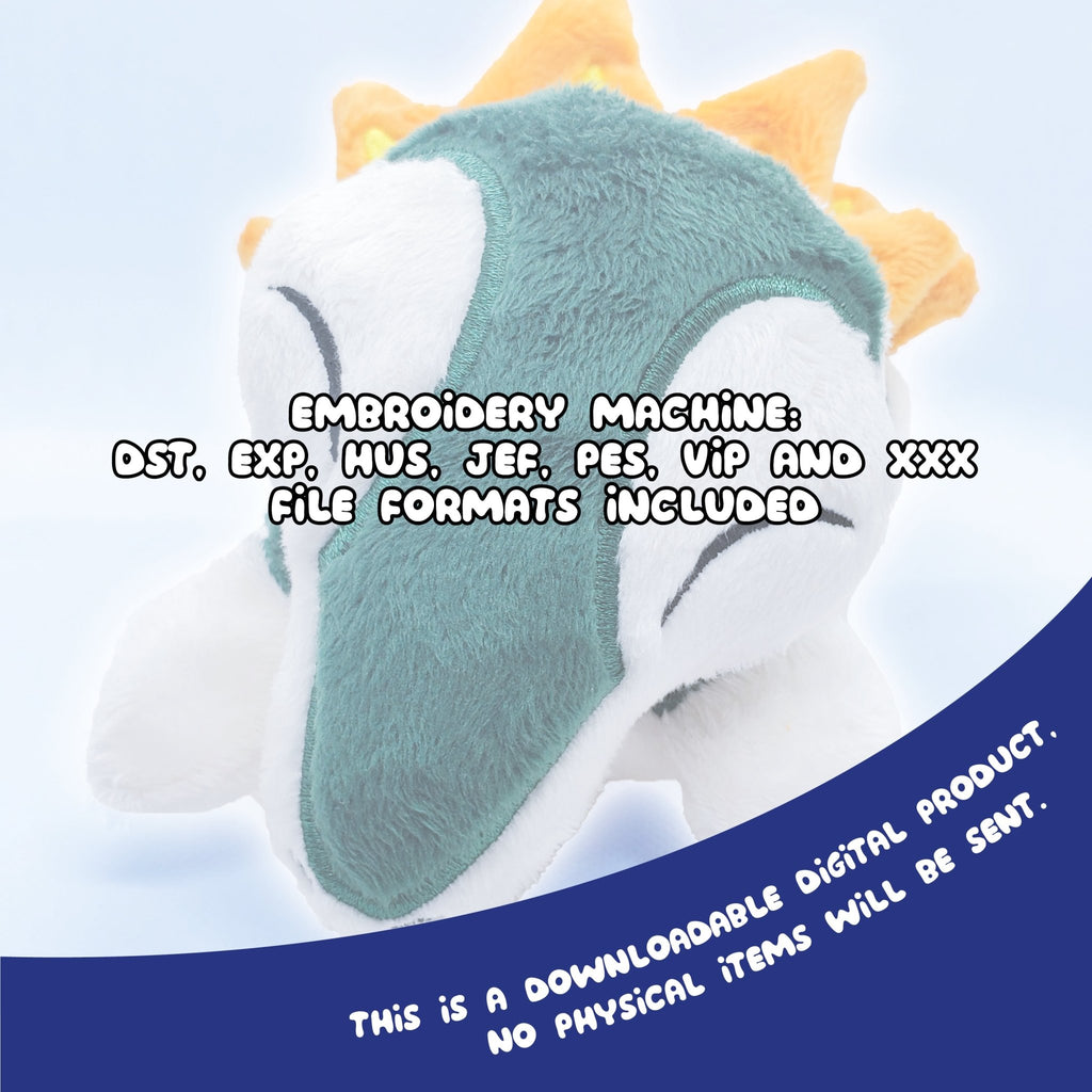 ITH Cyndaquil Pokemon Plushie Pattern - Dragons' Garden - Pattern 4x4