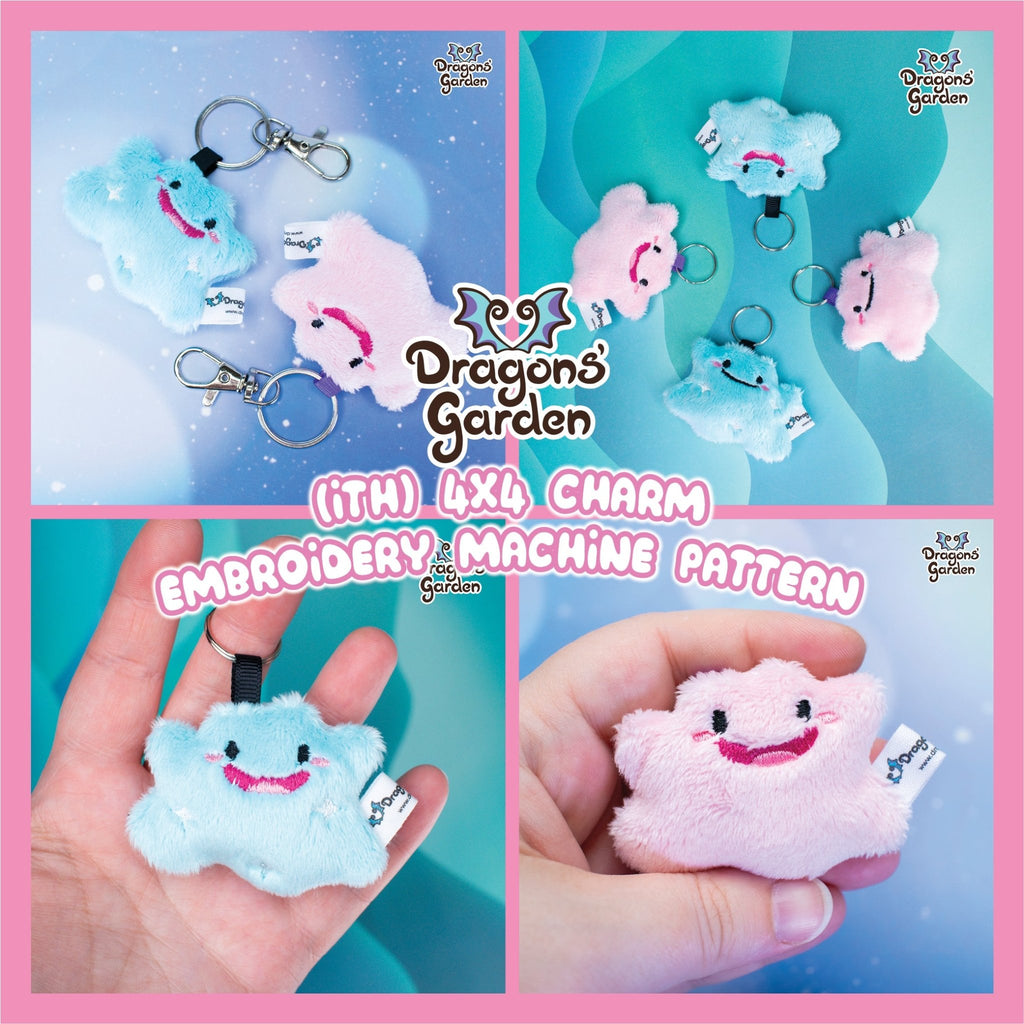 ITH Ditto Keychain Charm Pattern Set - Dragons' Garden - Pattern 4x4