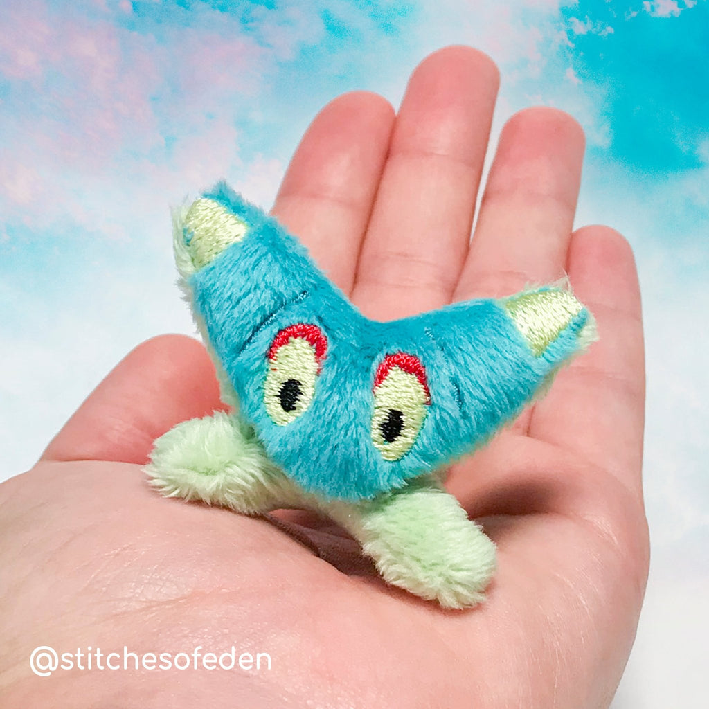 ITH Dreepy Pokemon Plushie Pattern - Dragons' Garden - Pattern 4x4