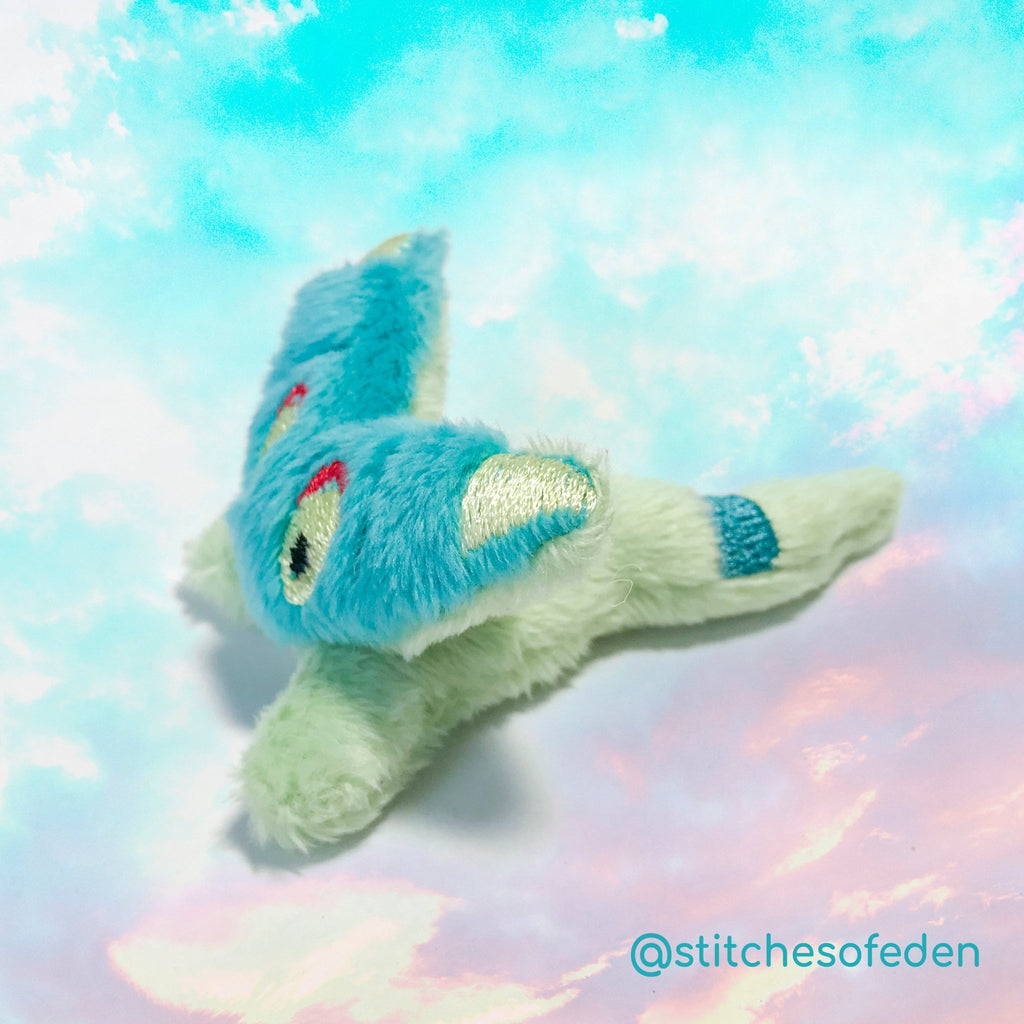 ITH Dreepy Pokemon Plushie Pattern - Dragons' Garden - Pattern 4x4