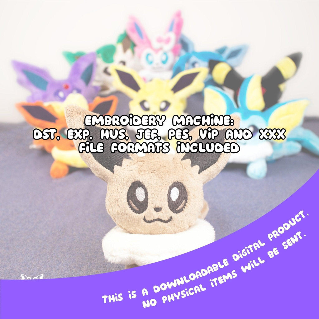 ITH Espeon Plush Embroidery Eeveelutions - Dragons' Garden - Pattern 4x4