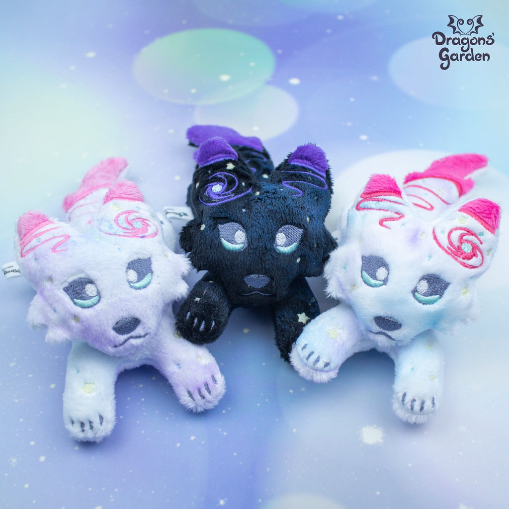 ITH Galaxy Wolf Plush Embroidery Pattern - Dragons' Garden - Pattern 4x4