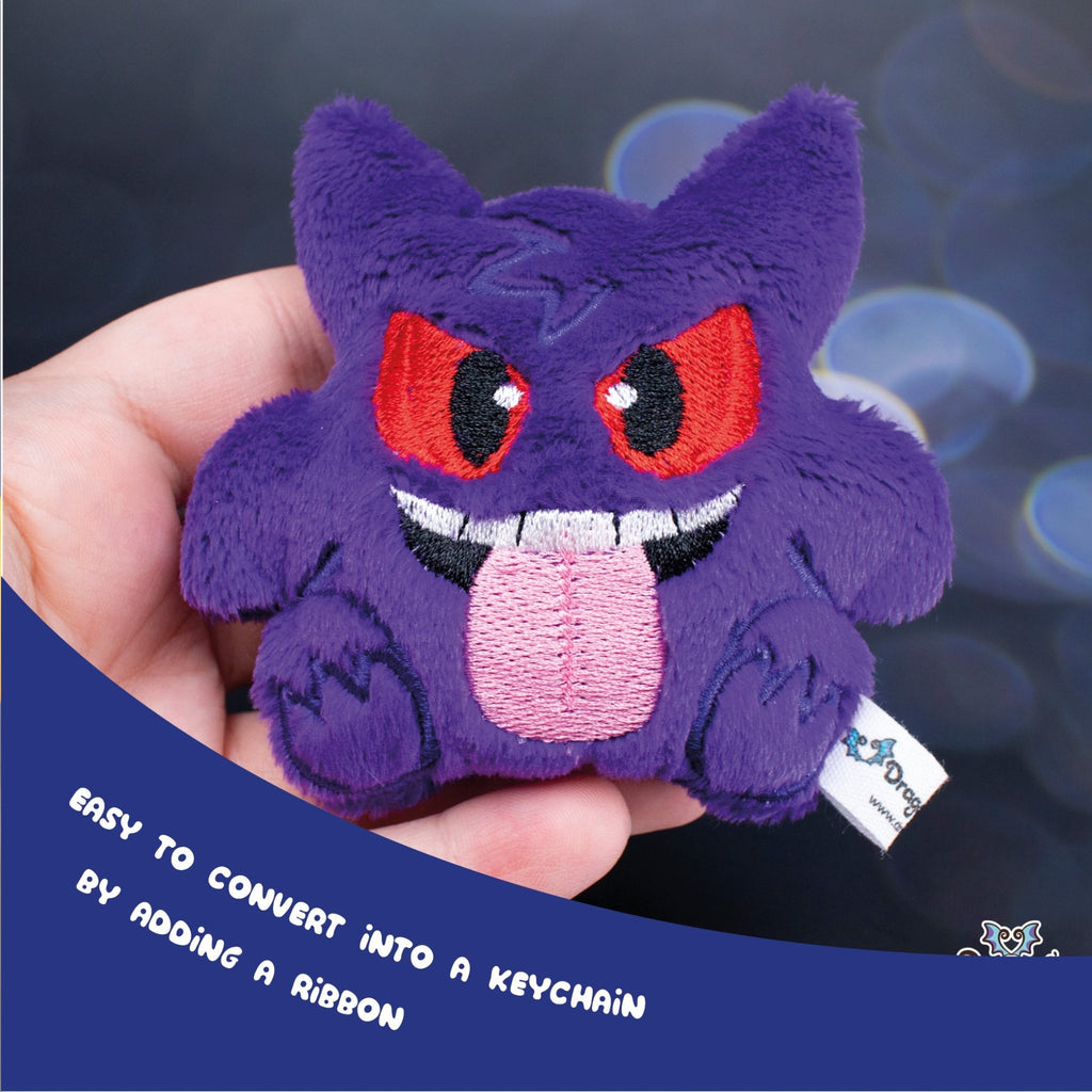 ITH Gengar Blob Plush Embroidery Pattern - Dragons' Garden - Pattern 4x4
