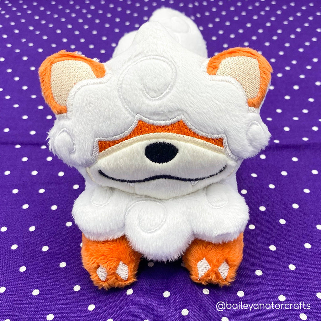 ITH Hisuian Growlithe Pokemon Plushie Pattern - Dragons' Garden - Pattern 4x4