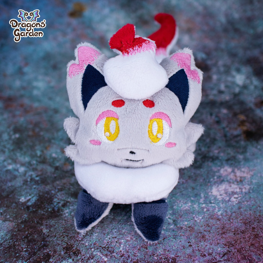 ITH Hisuian Zorua Plushie Pattern - Dragons' Garden - Pattern 4x4