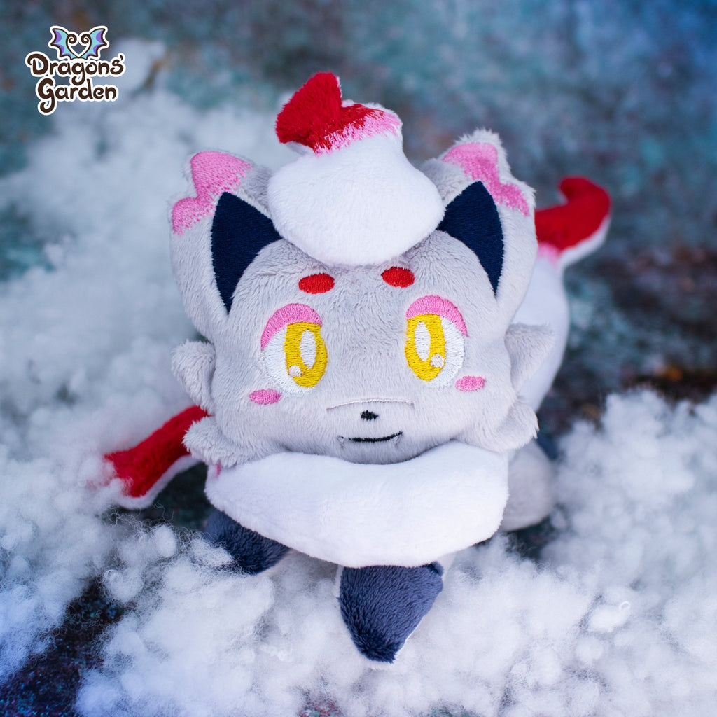 ITH Hisuian Zorua Plushie Pattern - Dragons' Garden - Pattern 4x4