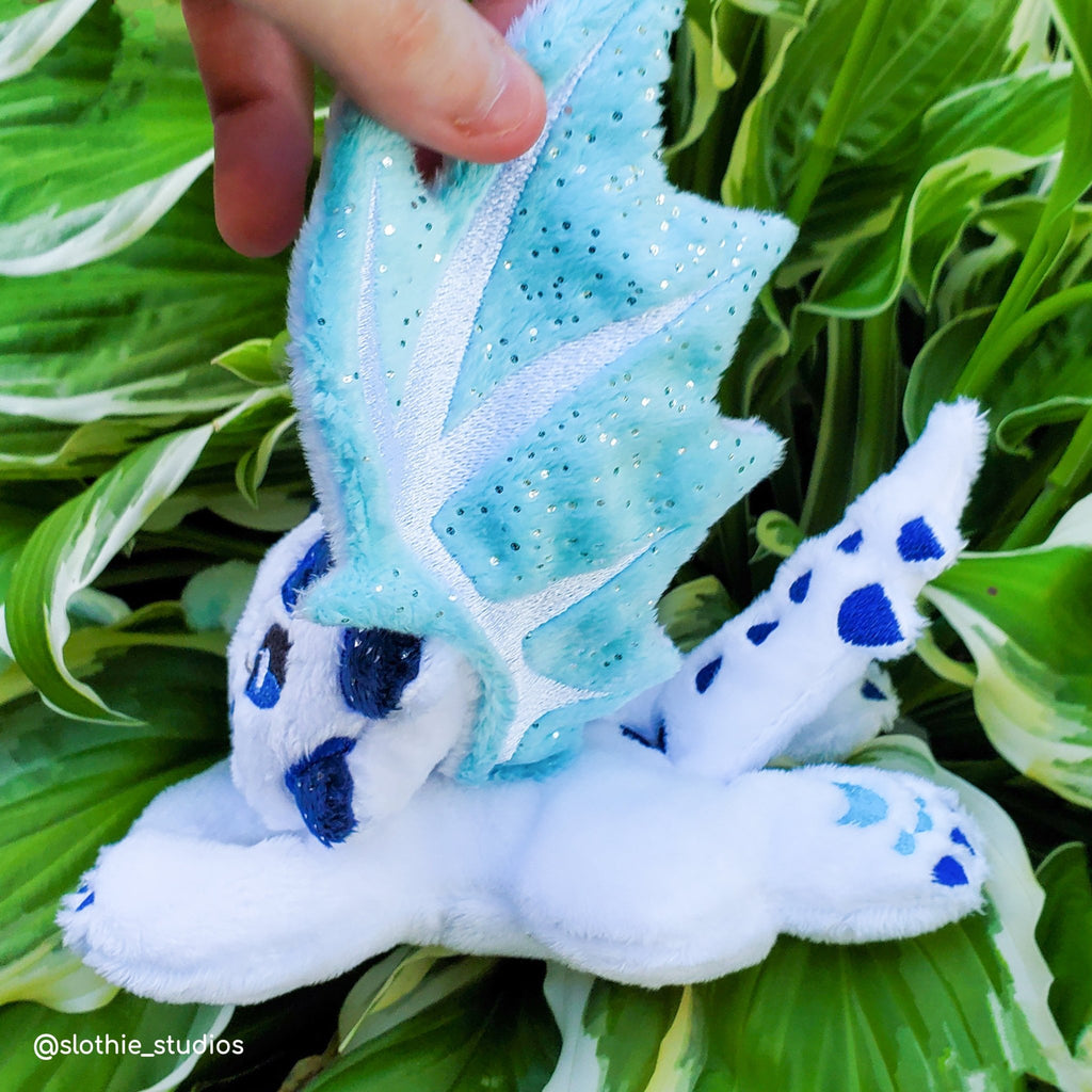 ITH Horned Dragon Plushie Pattern - Dragons' Garden - Pattern 4x4