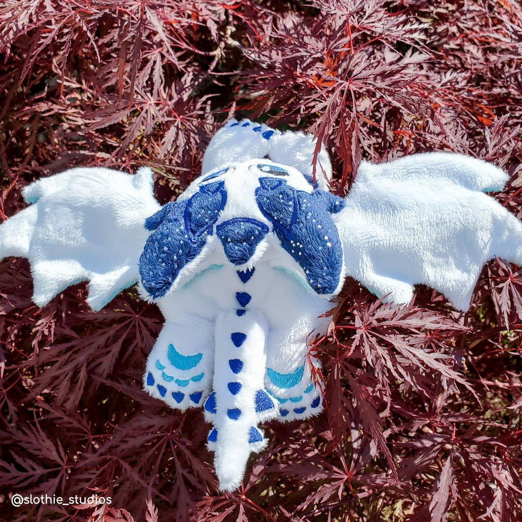 ITH Horned Dragon Plushie Pattern - Dragons' Garden - Pattern 4x4