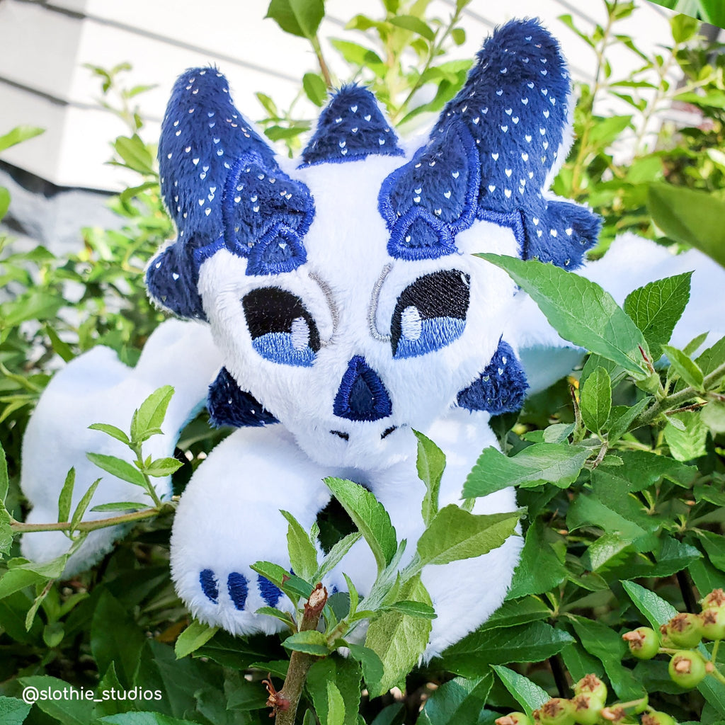ITH Horned Dragon Plushie Pattern - Dragons' Garden - Pattern 4x4