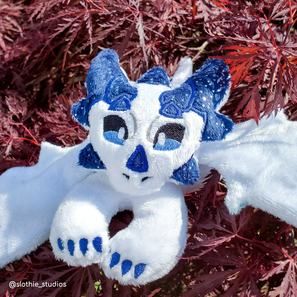ITH Horned Dragon Plushie Pattern - Dragons' Garden - Pattern 4x4