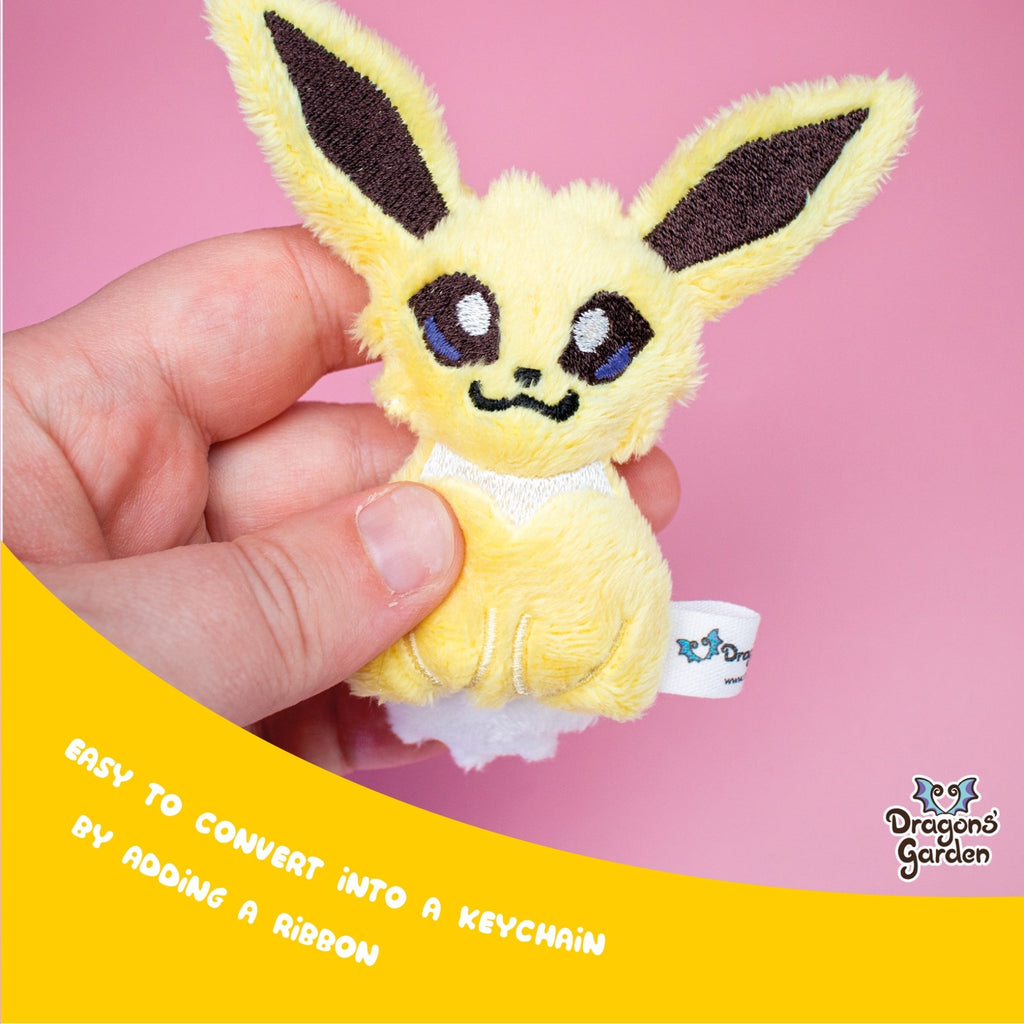 ITH Jolteon Blob Plushie Pattern - Dragons' Garden - Pattern 4x4