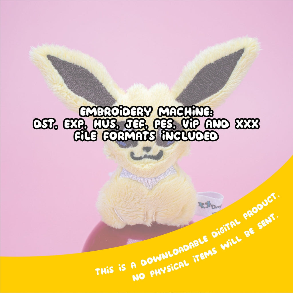 ITH Jolteon Blob Plushie Pattern - Dragons' Garden - Pattern 4x4