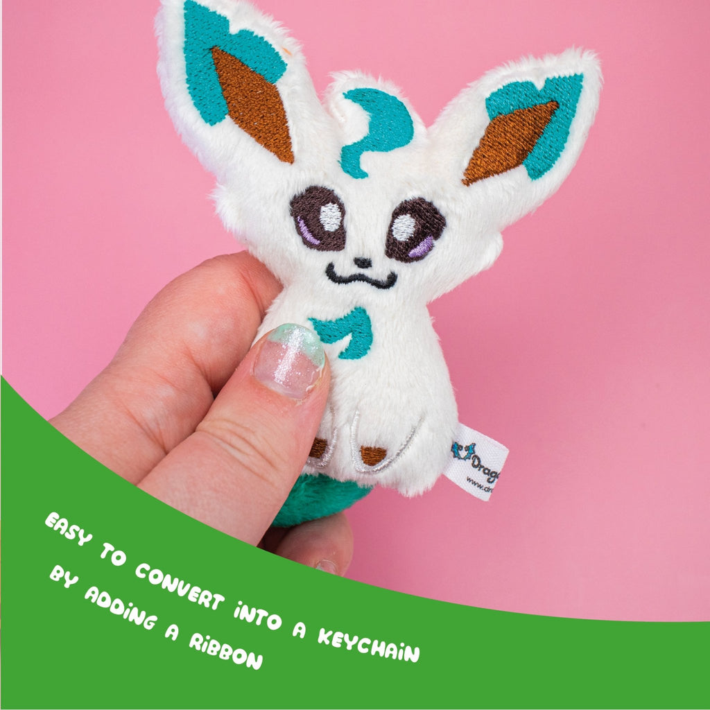ITH Leafeon Blob Plushie Pattern - Dragons' Garden - Pattern 4x4