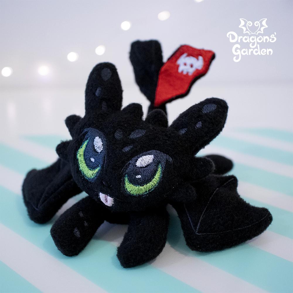 ITH Light & Night Fury Plush Embroidery Pattern - Dragons' Garden - Pattern 4x4
