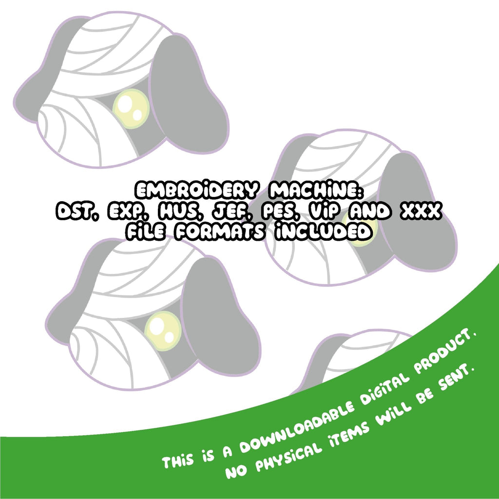 ITH Lucky Dog Animal Crossing Keychain Charm Embroidery Pattern - Dragons' Garden - Pattern 4x4