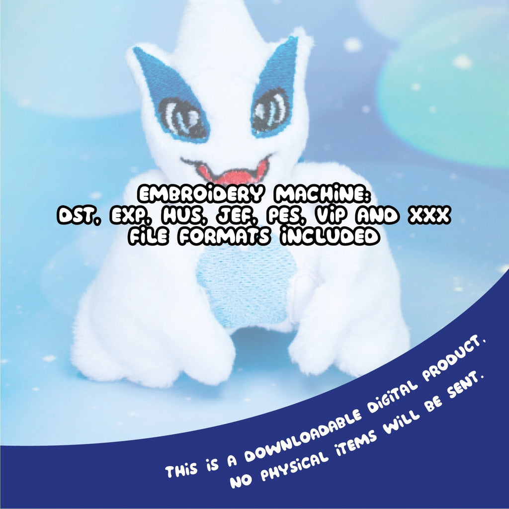 ITH Lugia Blob Plushie Pattern - Dragons' Garden - Pattern 4x4