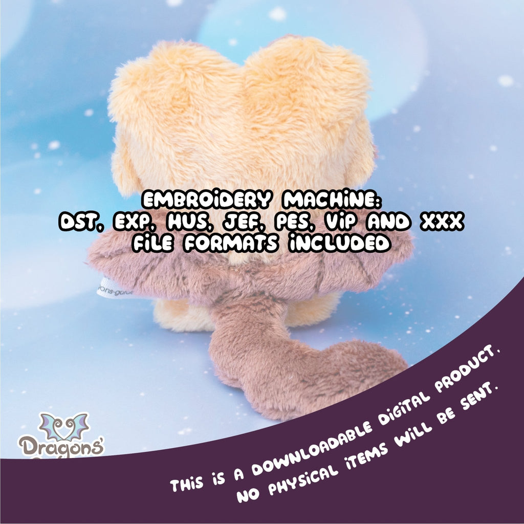 ITH Manticore Blob Plushie Pattern - Dragons' Garden - Pattern 4x4