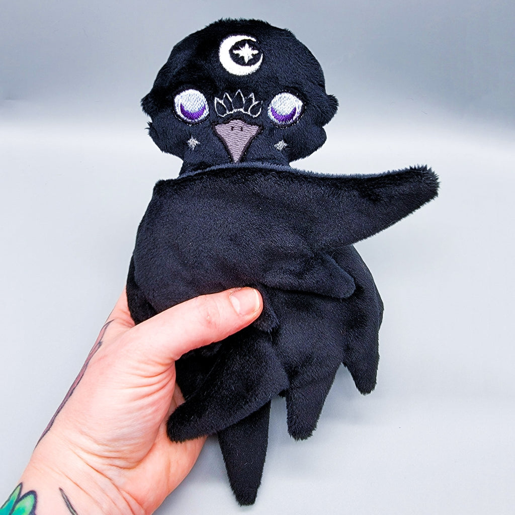 ITH Moonlight Raven Plush Embroidery Pattern - Dragons' Garden - Pattern 4x4