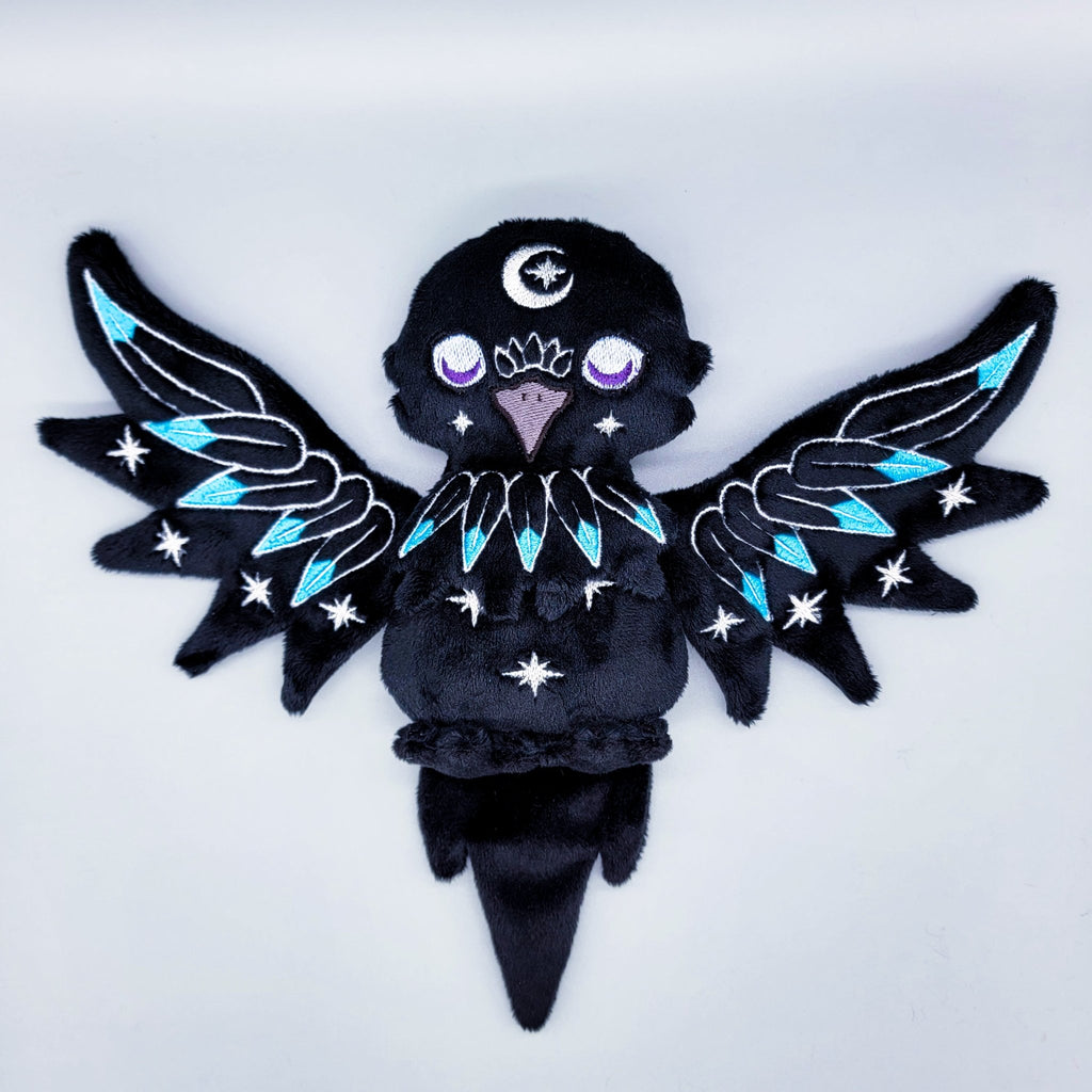 ITH Moonlight Raven Plush Embroidery Pattern - Dragons' Garden - Pattern 4x4