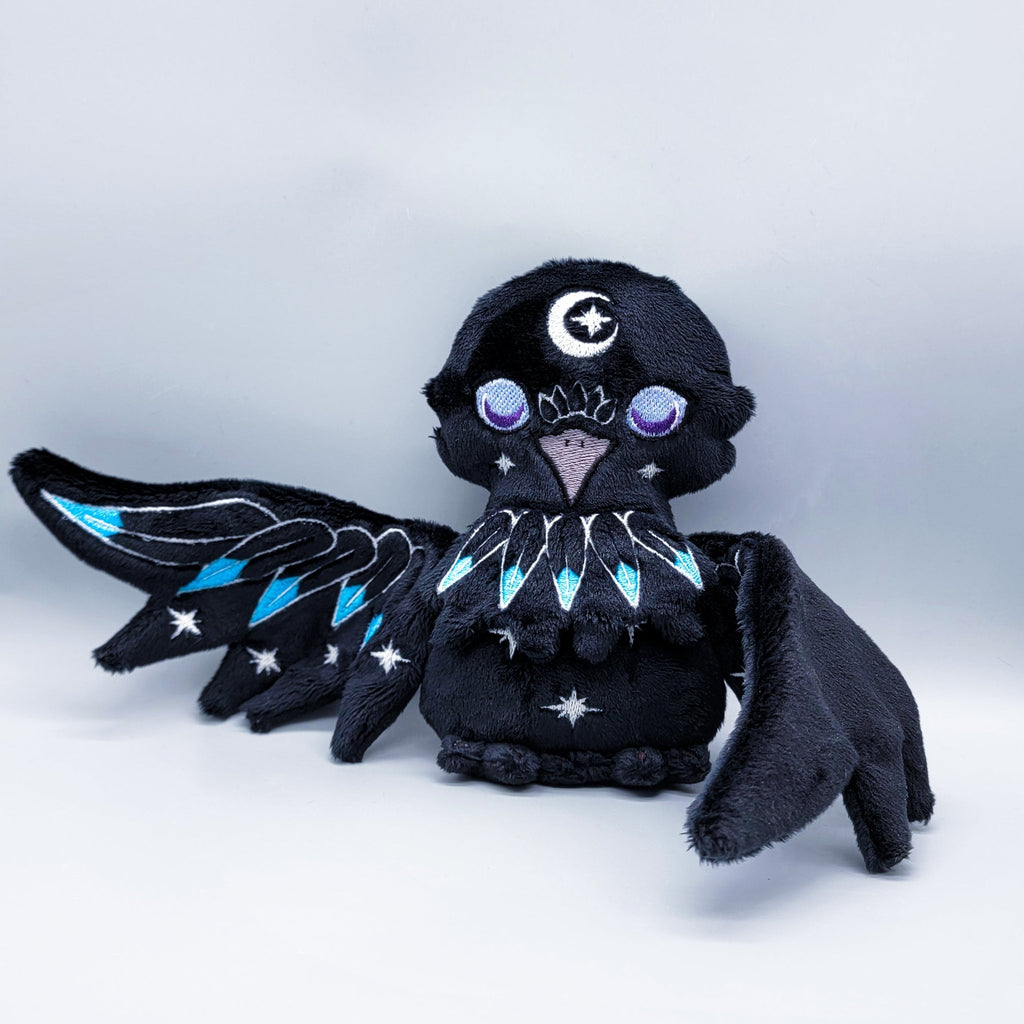 ITH Moonlight Raven Plush Embroidery Pattern - Dragons' Garden - Pattern 4x4