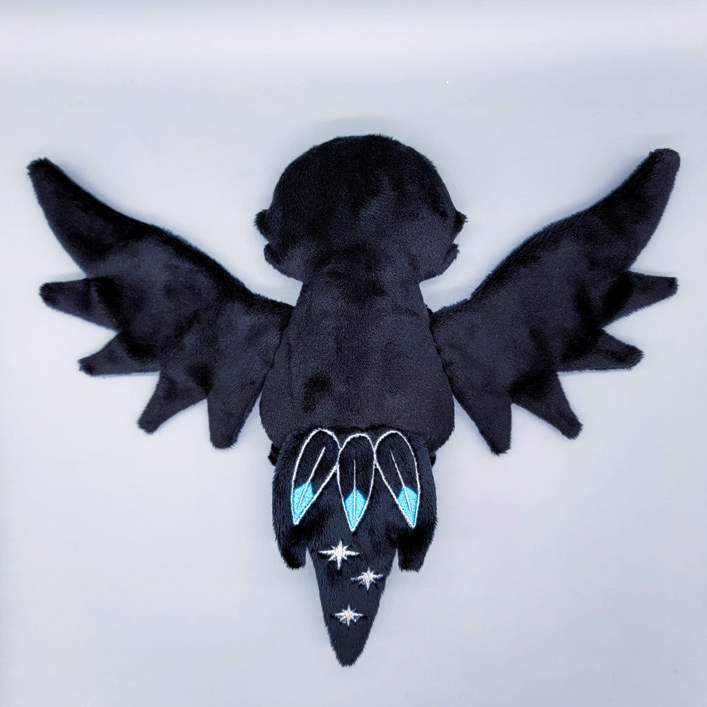 ITH Moonlight Raven Plush Embroidery Pattern - Dragons' Garden - Pattern 4x4