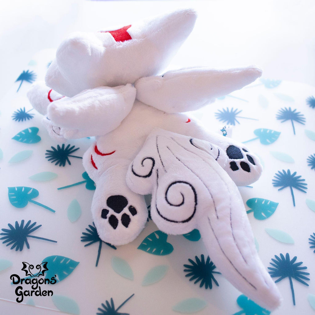 ITH Okami Amaterasu Plush Embroidery Pattern - Dragons' Garden - Pattern 4x4