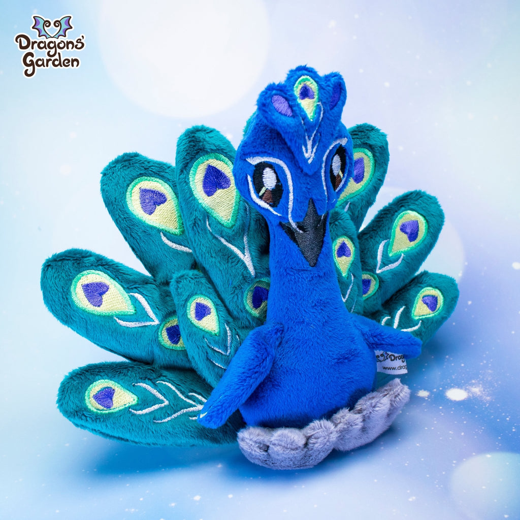 ITH Peacock Plush Embroidery Pattern - Dragons' Garden - Pattern 4x4