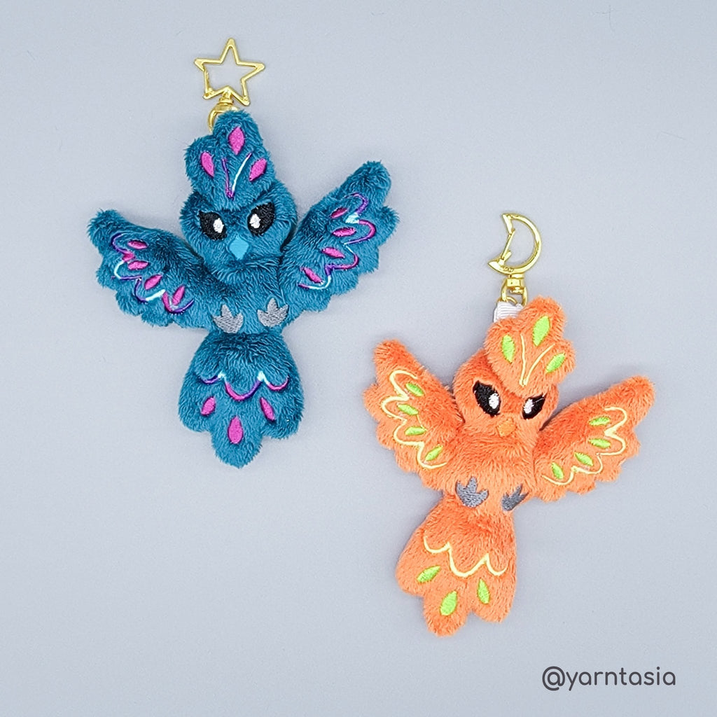 ITH Phoenix Charm Pattern - Dragons' Garden - Pattern 4x4