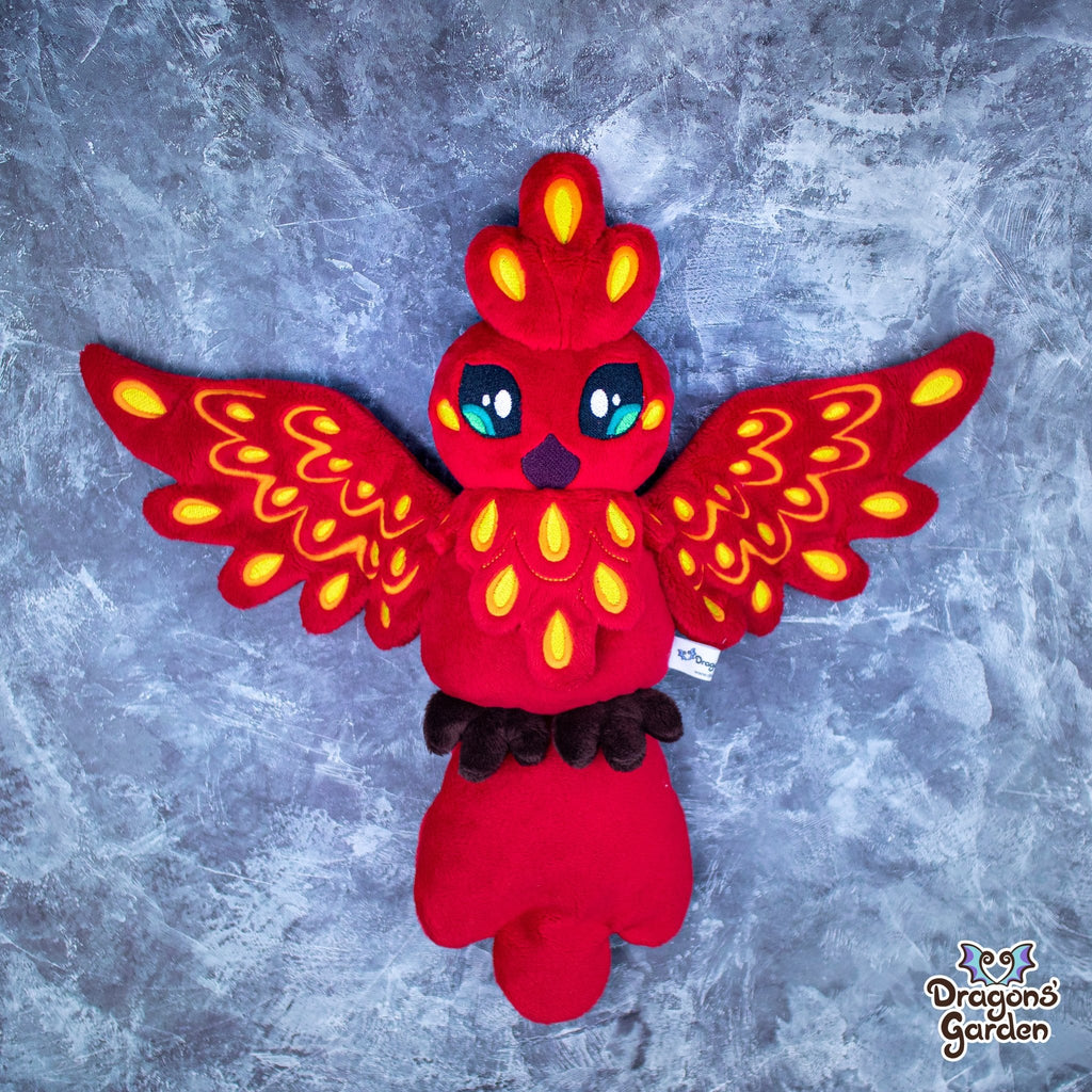 ITH Phoenix Plush Embroidery Pattern - Dragons' Garden - Pattern 4x4