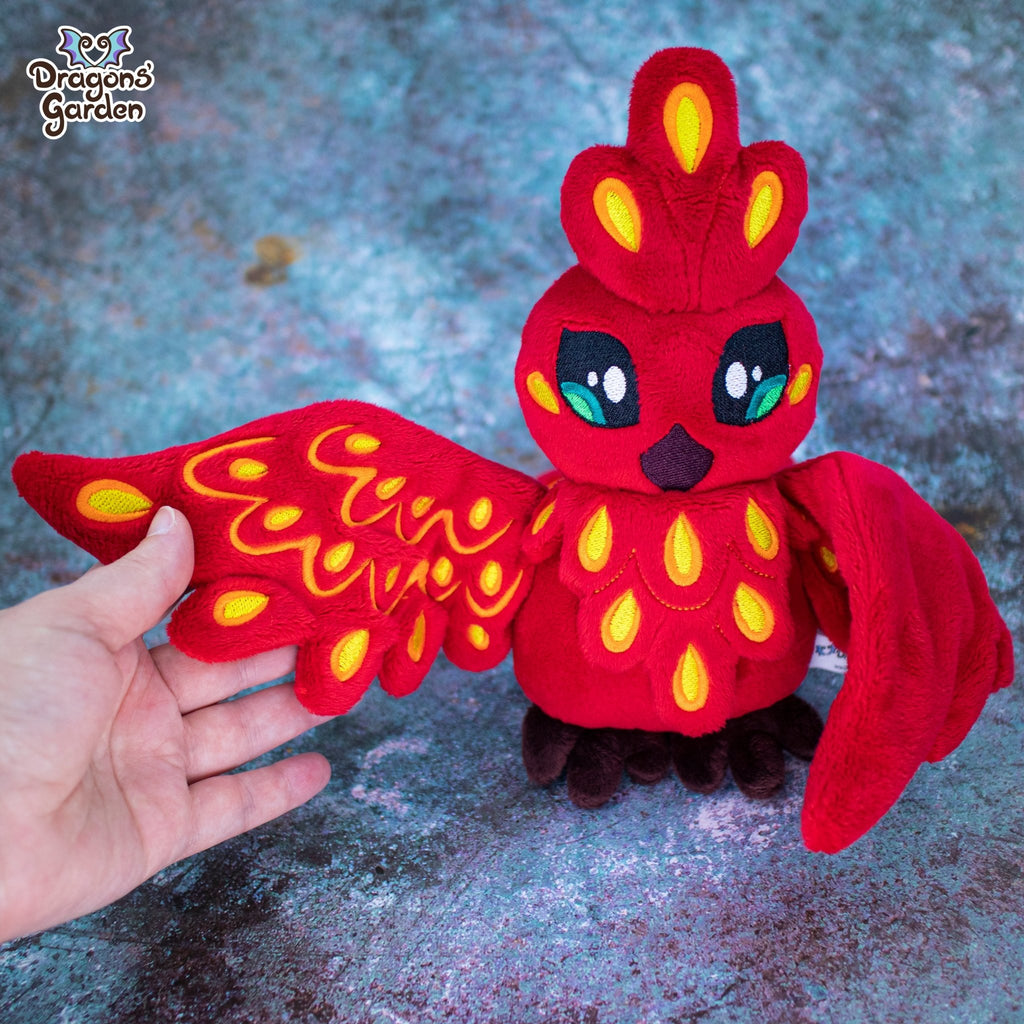 ITH Phoenix Plush Embroidery Pattern - Dragons' Garden - Pattern 4x4