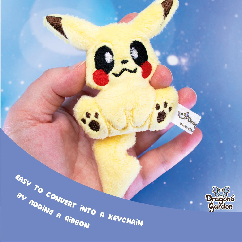 ITH Pikachu Blob Plushie Pattern - Dragons' Garden - Pattern 4x4