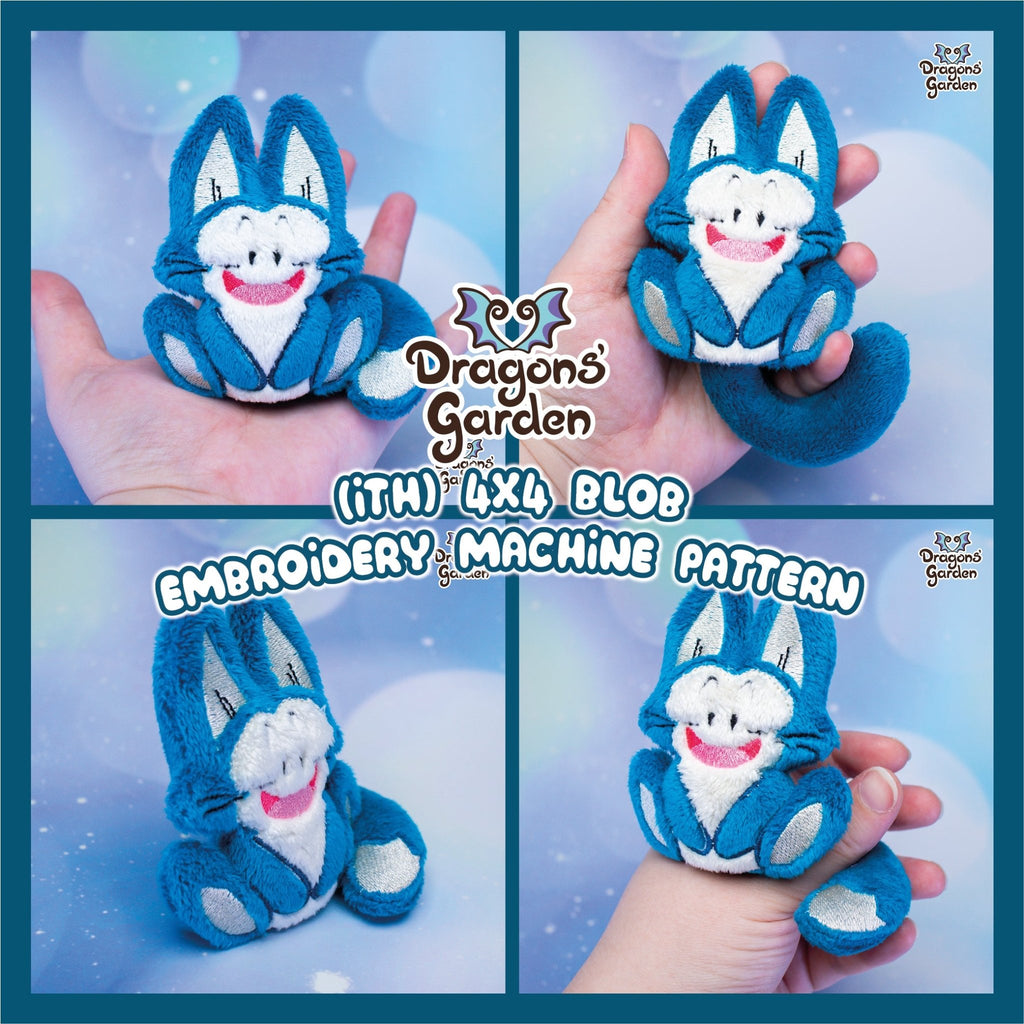 ITH Puar Blob Plushie Pattern - Dragons' Garden - Pattern 4x4