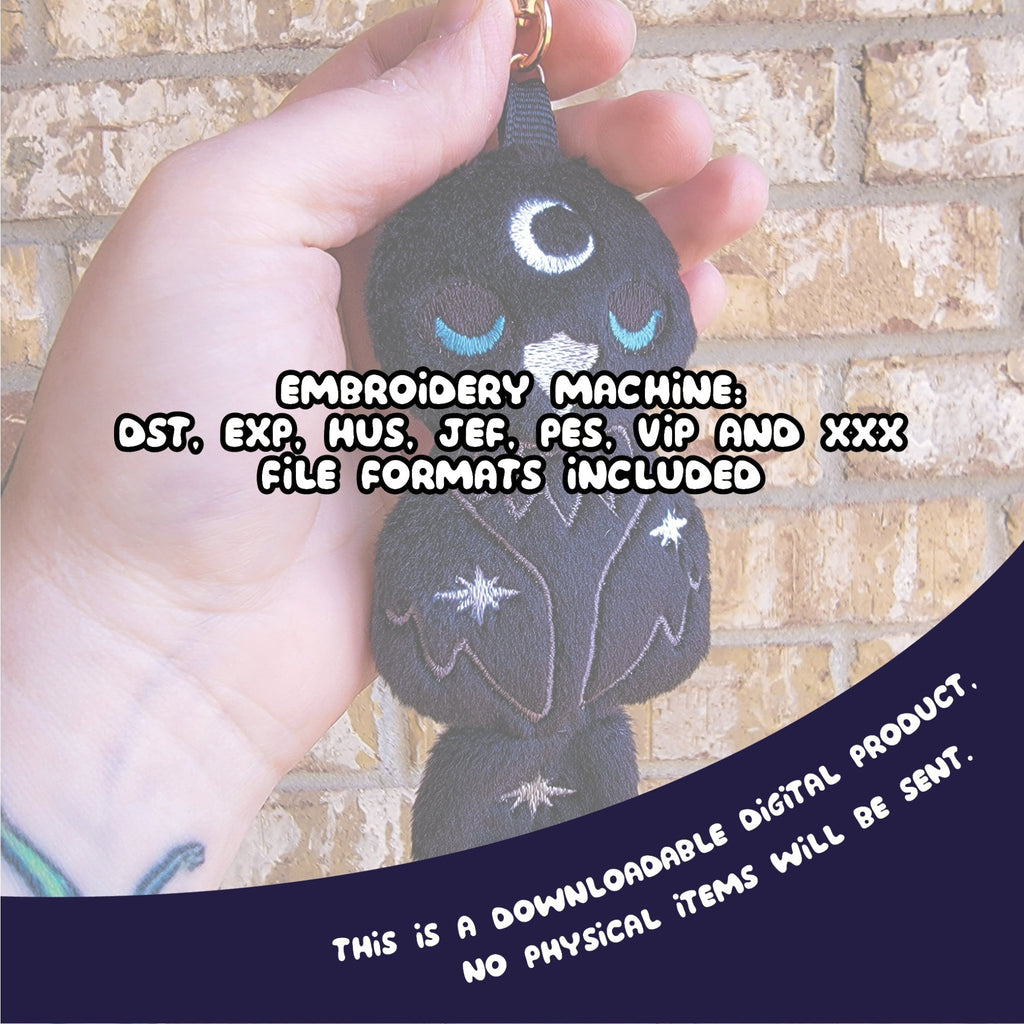 ITH Raven Charm Pattern - Dragons' Garden - Pattern 4x4