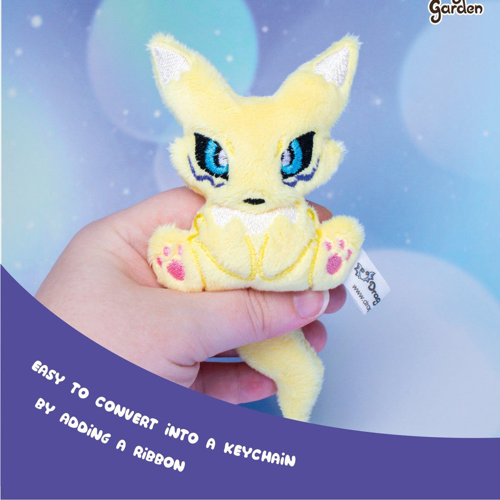 ITH Renamon Digimon Blob Plushie Pattern - Dragons' Garden - Pattern 4x4