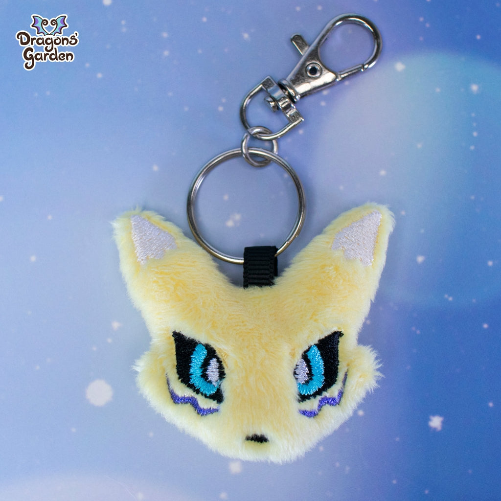 ITH Renamon Head Keychain Charm Pattern - Dragons' Garden - Pattern 4x4