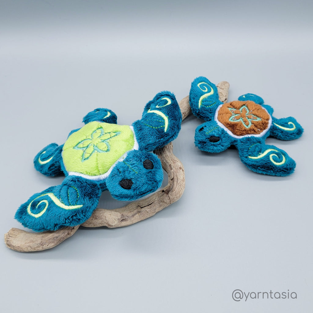 ITH Sea Flower Turtle Pattern - Dragons' Garden - Pattern 4x4