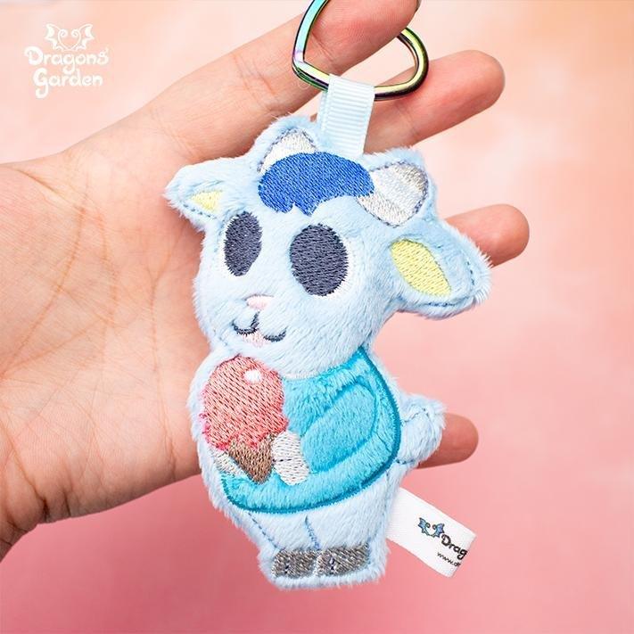ITH Sherb Animal Crossing Keychain Charm Embroidery Pattern - Dragons' Garden - Pattern 4x4