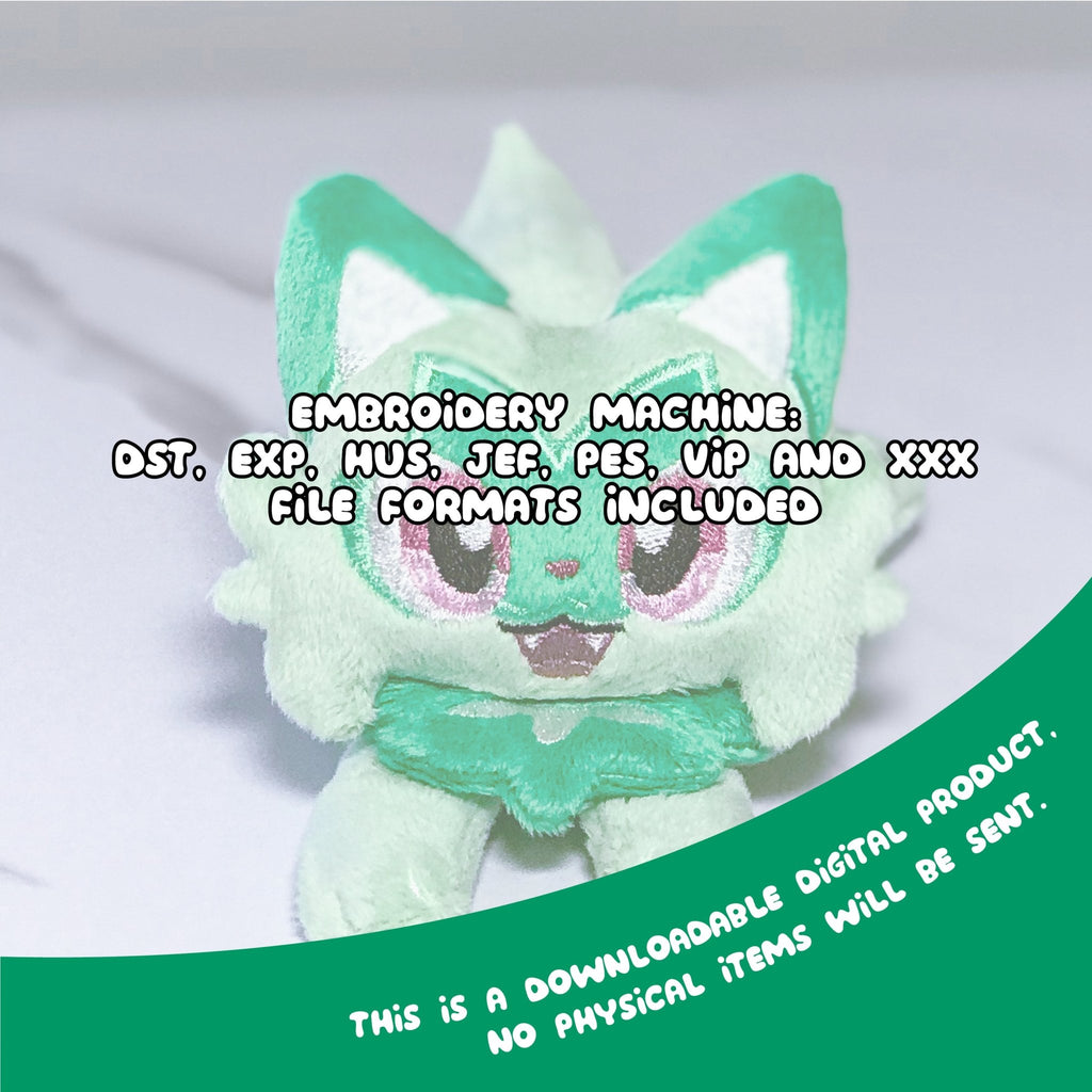 ITH Springatito Pokemon Plushie Pattern - Dragons' Garden - Pattern 4x4