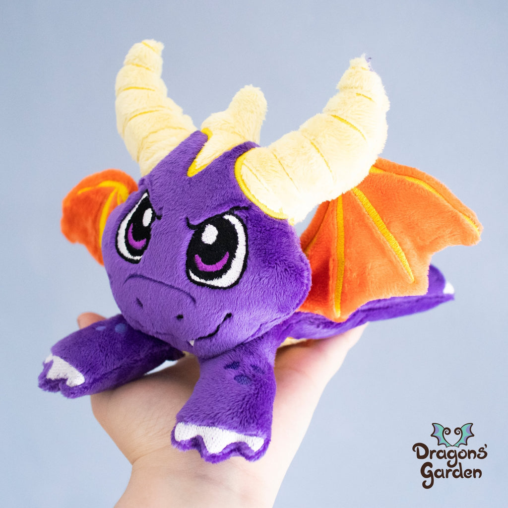 ITH Spyro the Dragon Plushie Pattern | Double sided - Dragons' Garden - Pattern 5x7