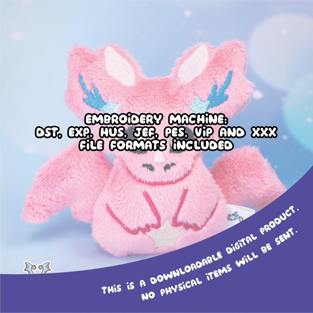 ITH Star Dragoness Blob Plushie Pattern - Dragons' Garden - Pattern 4x4