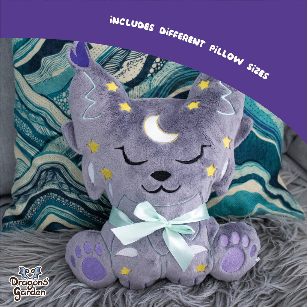 ITH Starry Lynx Pillow Plush Embroidery Pattern - Dragons' Garden - Pattern 5x7