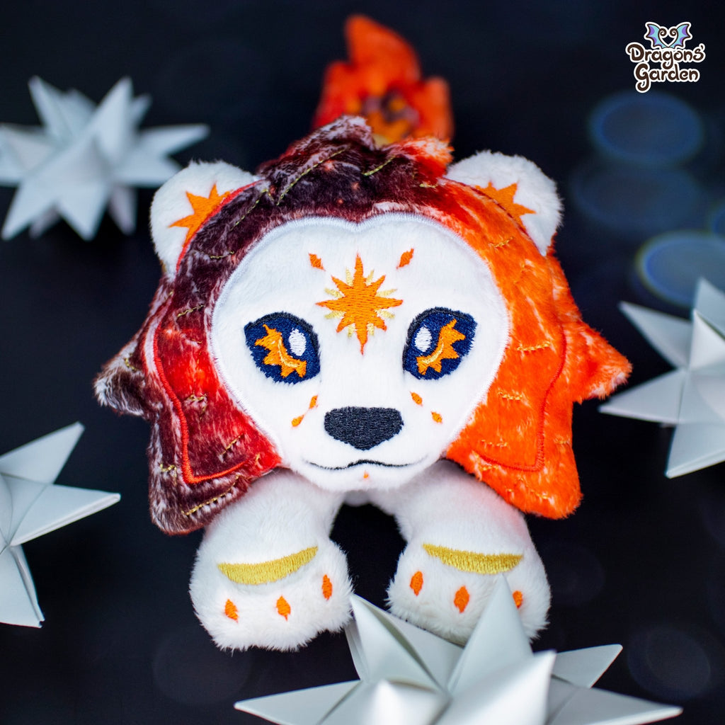ITH Sun Lion Plushie Pattern - Dragons' Garden - Pattern 4x4