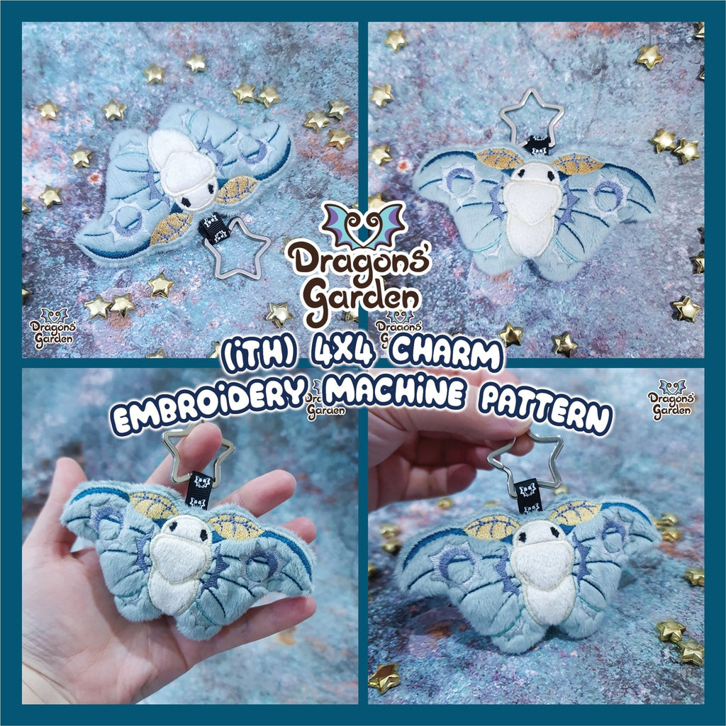 ITH Sun Moth Charm - Dragons' Garden - Pattern *Patreon