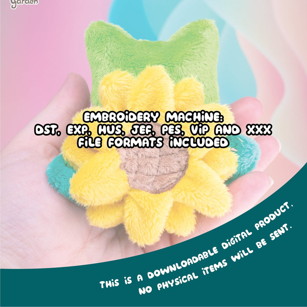 ITH Sunflower Bulbasaur Blob Plushie Pattern - Dragons' Garden - Pattern 4x4