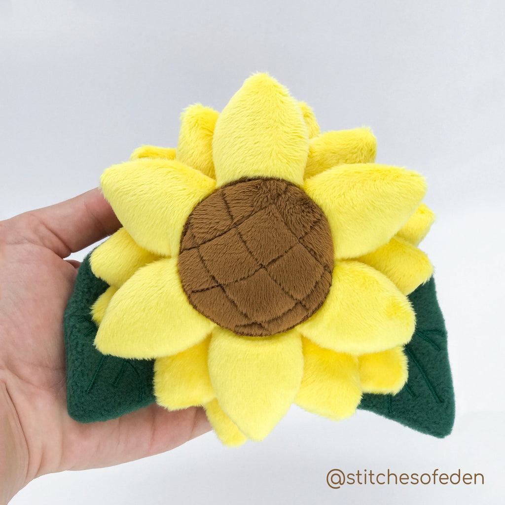 ITH Sunflower Plush Flower Pattern - Dragons' Garden - Pattern 4x4