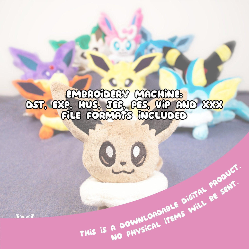 ITH Sylveon Plush Embroidery Pattern Eeveelutions - Dragons' Garden - Pattern 4x4