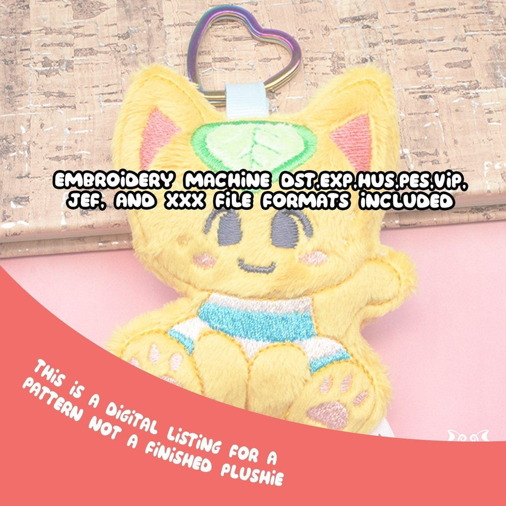 ITH Tangy Animal Crossing Keychain Charm Embroidery Pattern - Dragons' Garden - Pattern 4x4
