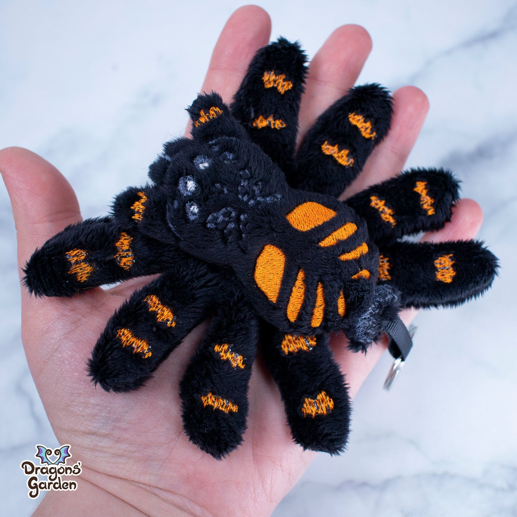 ITH Tarantula Spider Charm Plushie Pattern - Dragons' Garden - Pattern 4x4