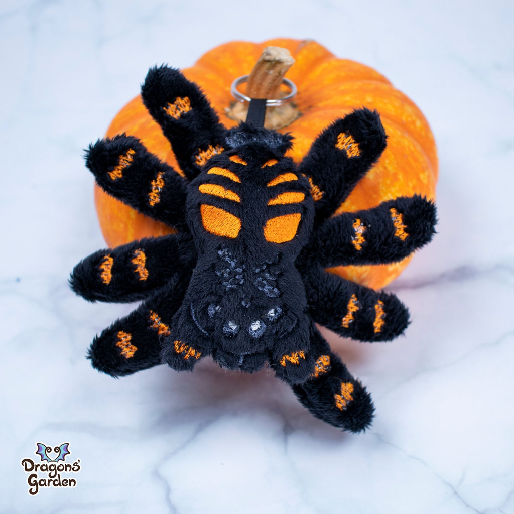 ITH Tarantula Spider Charm Plushie Pattern - Dragons' Garden - Pattern 4x4